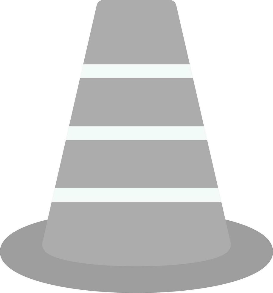 design de ícone criativo de cone de trânsito vetor