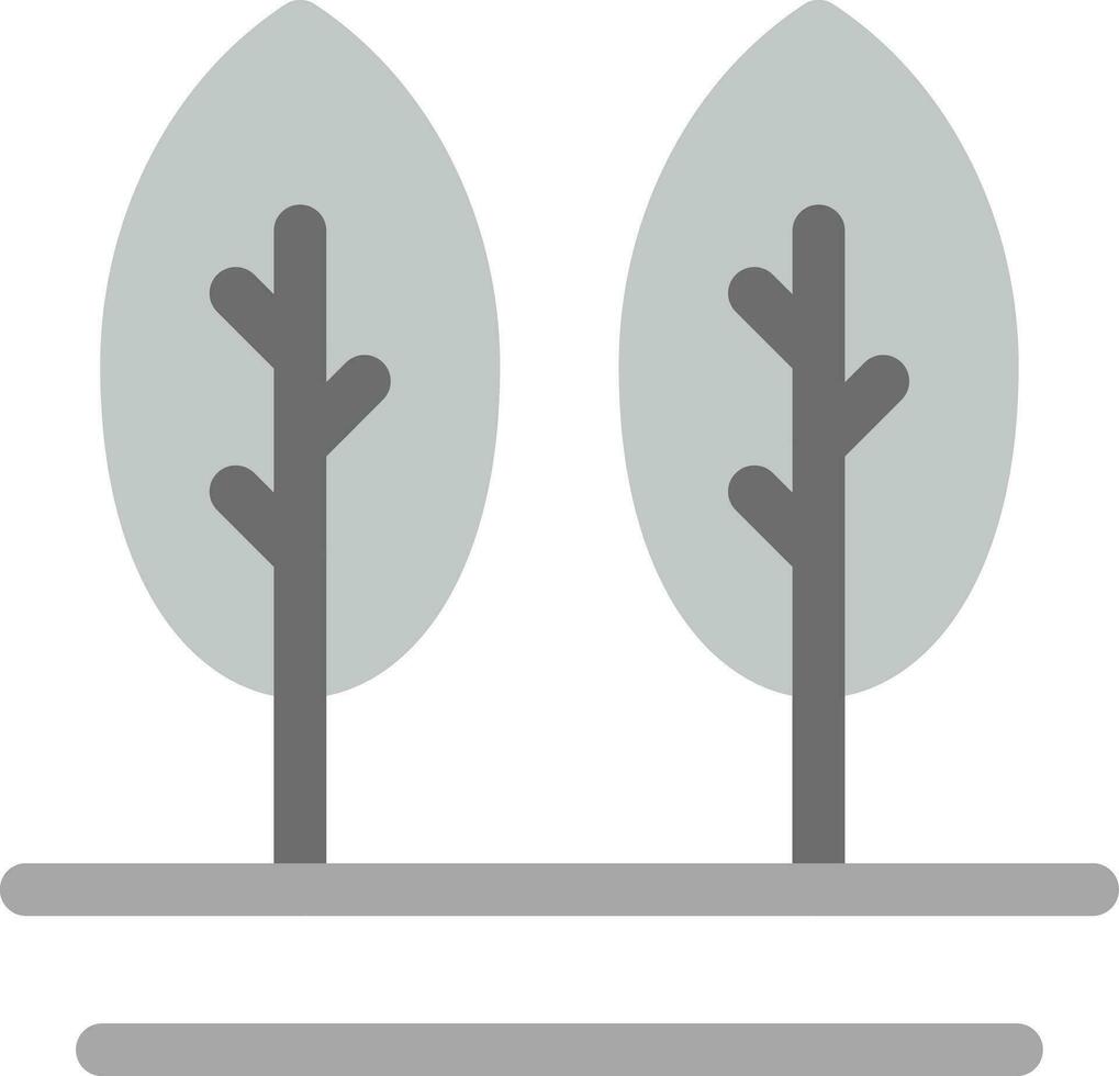 design de ícone criativo de árvores vetor