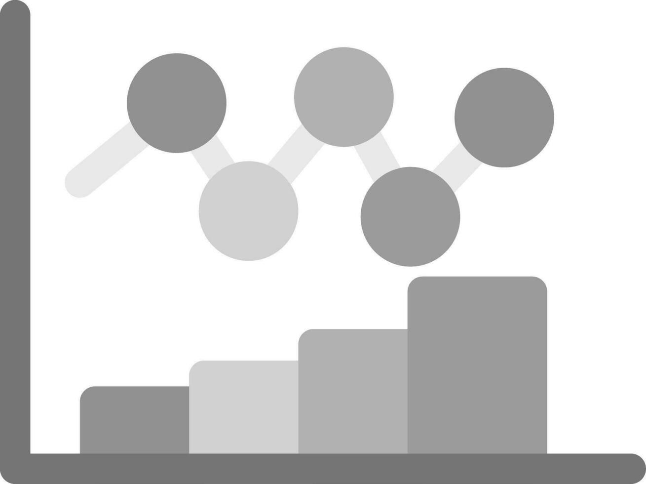 design de ícone criativo de gráfico de barras vetor