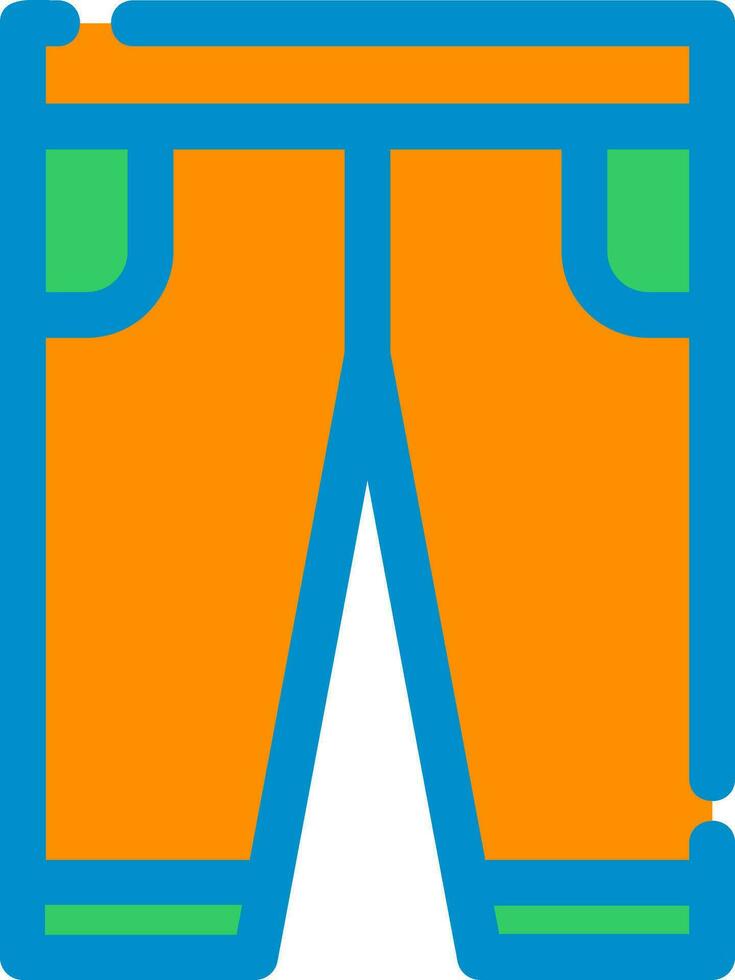 design de ícone criativo de calças vetor