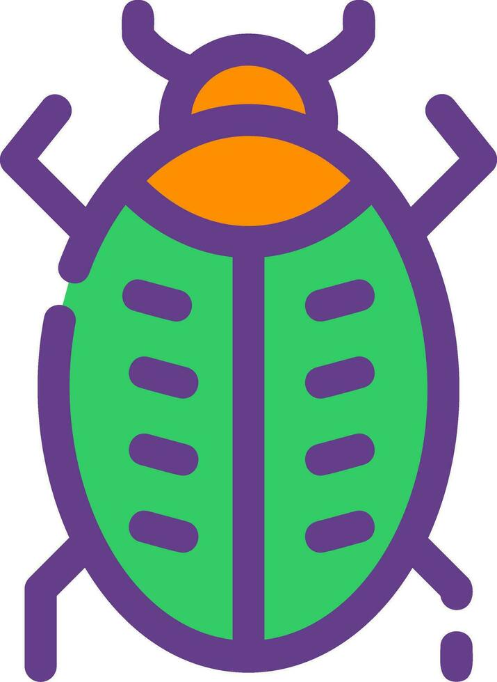 design de ícone criativo de bug vetor