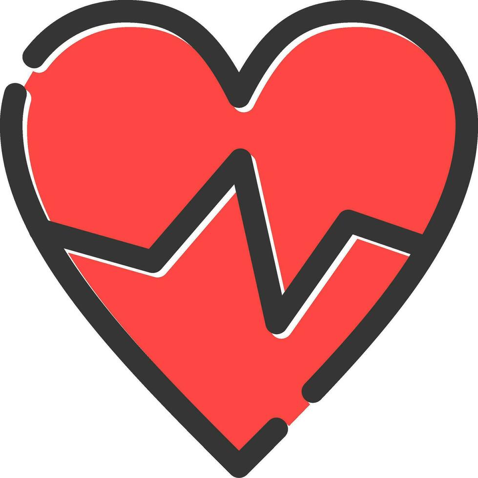 design de ícone criativo de frequência cardíaca vetor