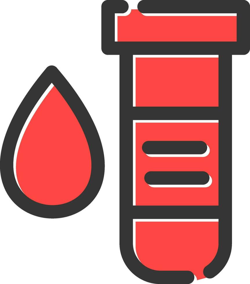 design de ícone criativo de exame de sangue vetor