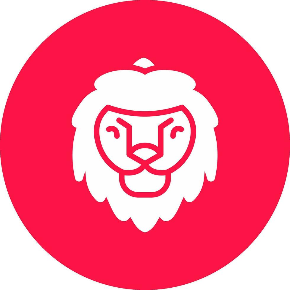 design de ícone criativo de leão vetor