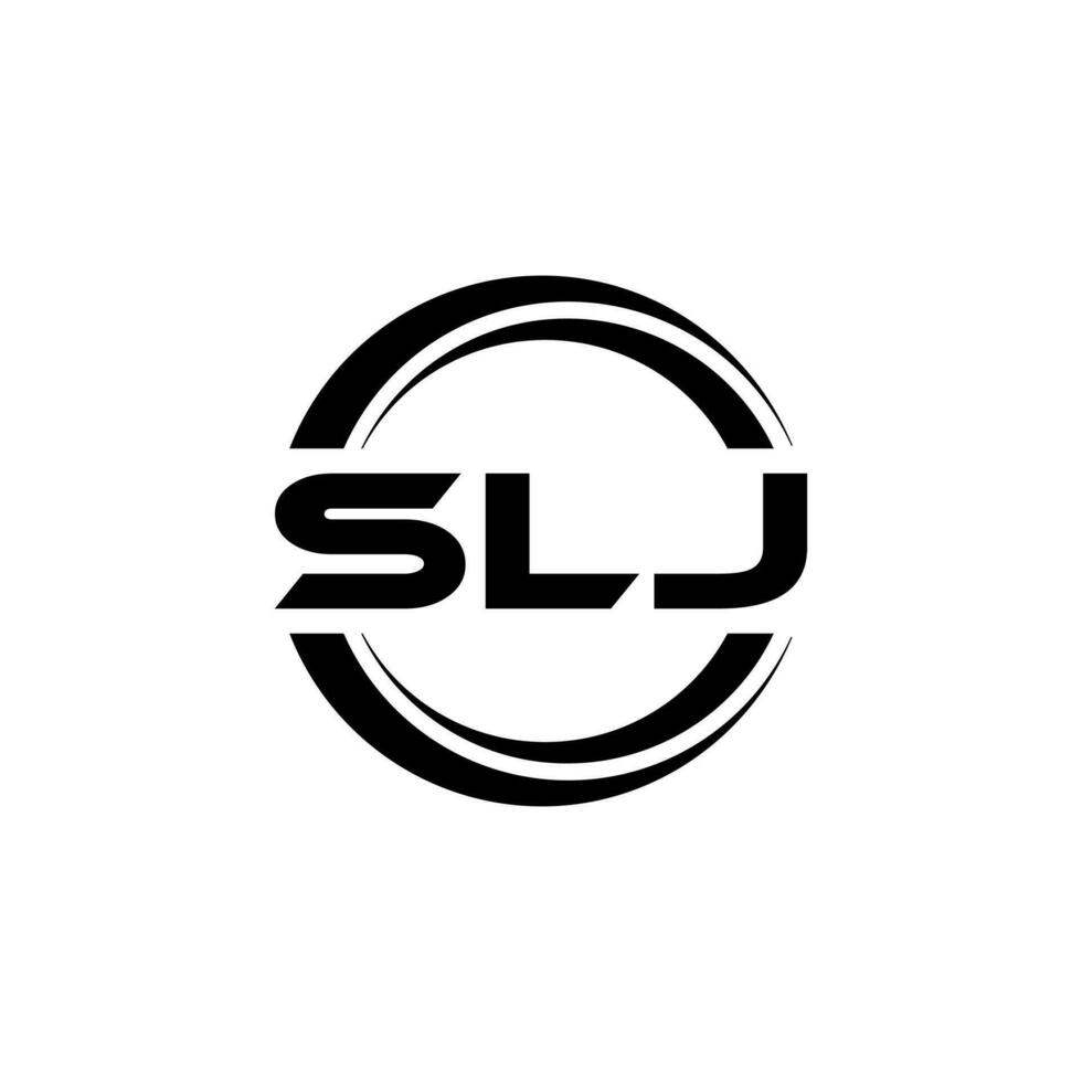 slj carta logotipo projeto, inspiração para uma único identidade. moderno elegância e criativo Projeto. marca d'água seu sucesso com a impressionante isto logotipo. vetor