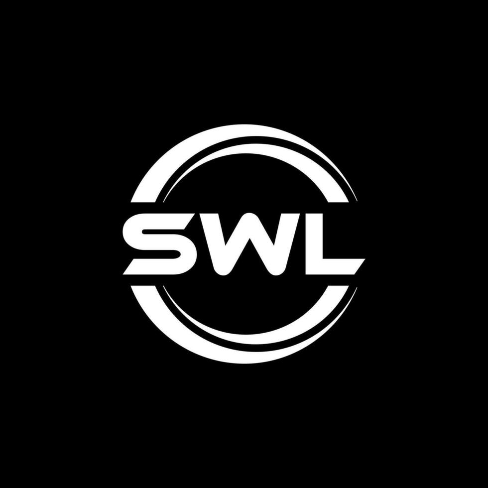 swl carta logotipo projeto, inspiração para uma único identidade. moderno elegância e criativo Projeto. marca d'água seu sucesso com a impressionante isto logotipo. vetor