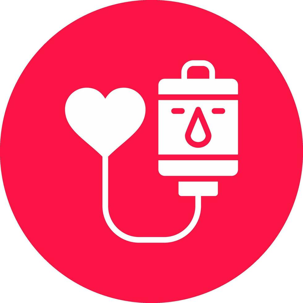 design de ícone criativo de doação de sangue vetor