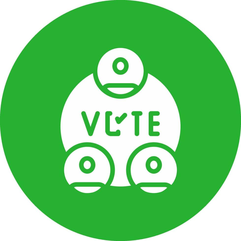 design de ícone criativo de eleições vetor