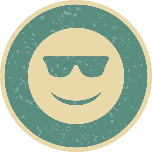 Ícone legal do vetor de Emoji