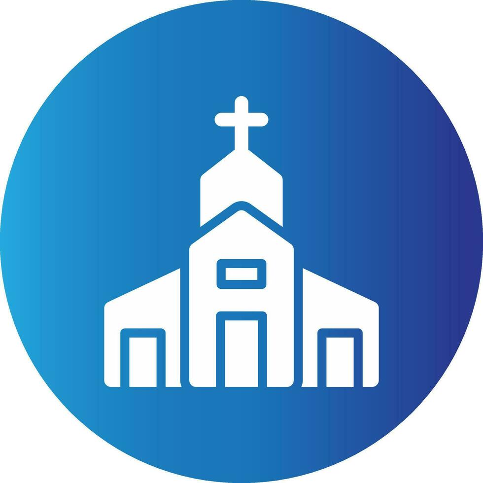 design de ícone criativo de igreja vetor