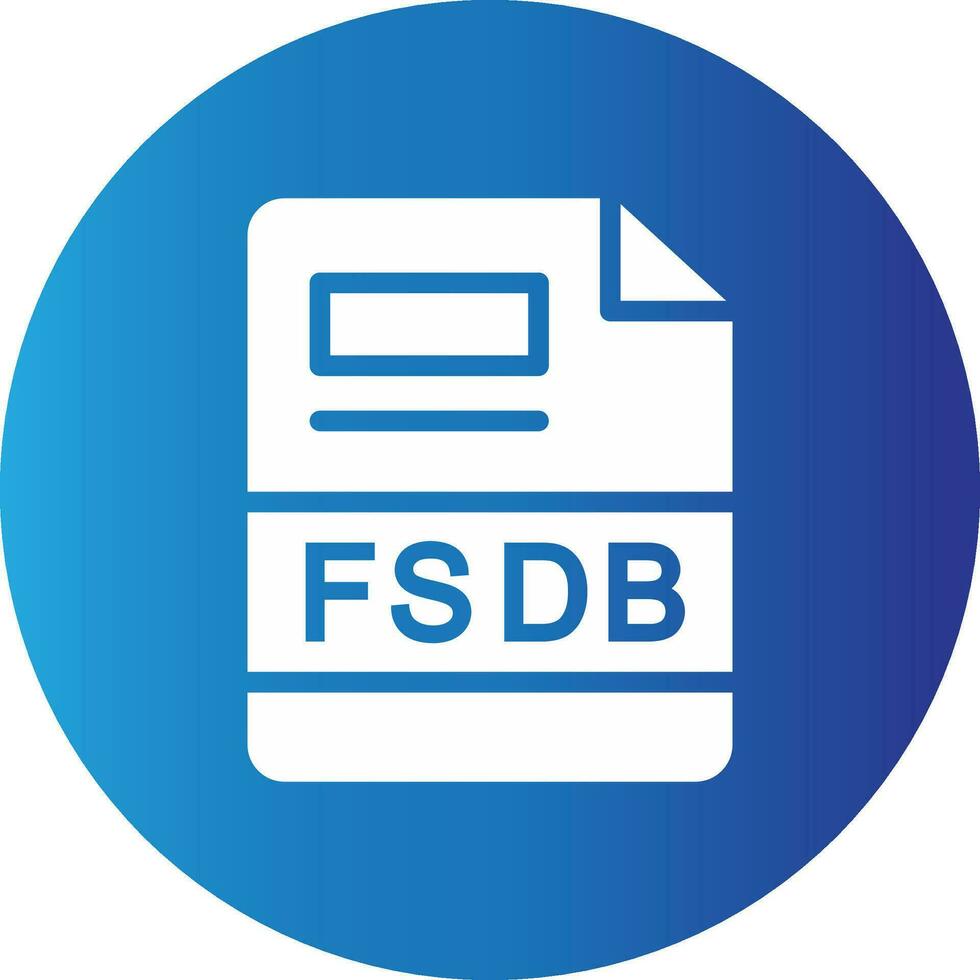 fsdb criativo ícone Projeto vetor