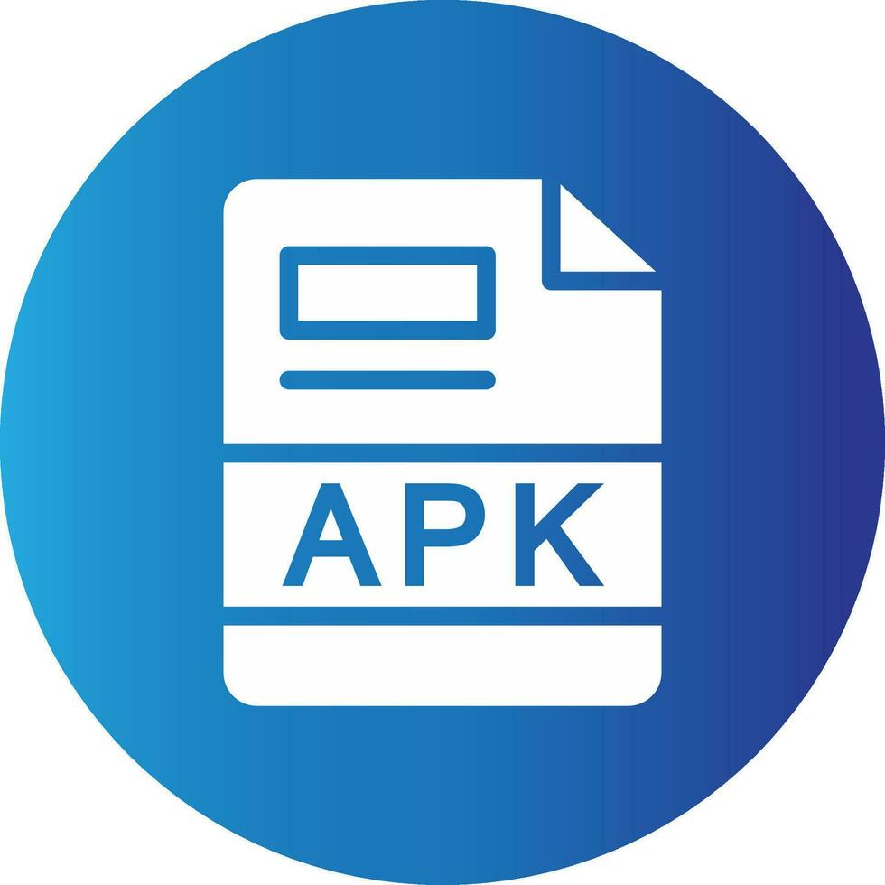 apk criativo ícone Projeto vetor