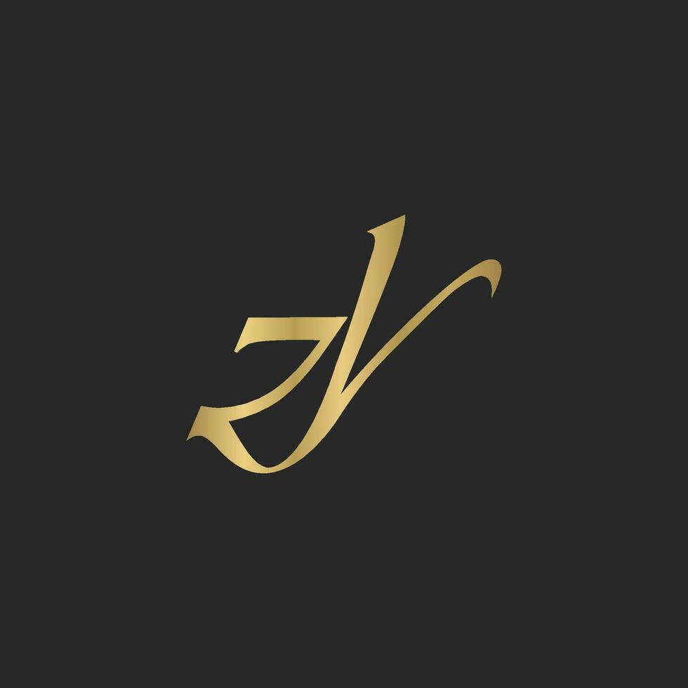 alfabeto iniciais logotipo zy, yz, z e y vetor