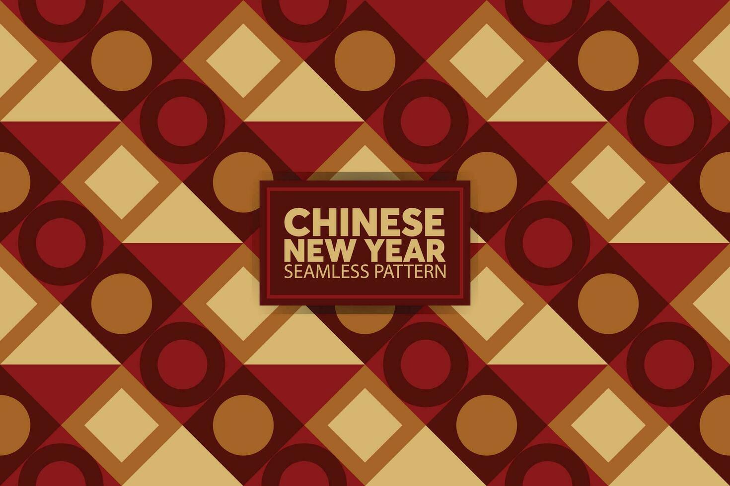 chinês Novo ano desatado padronizar fundo vermelho e ouro cores para cobrir, cartão, poster, bandeira. vetor