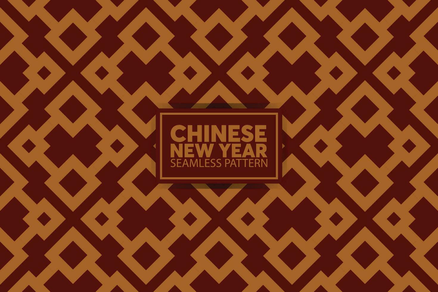 chinês Novo ano geométrico moderno arte Projeto dentro vermelho e ouro cor para cobrir, cartão, poster, bandeira. vetor