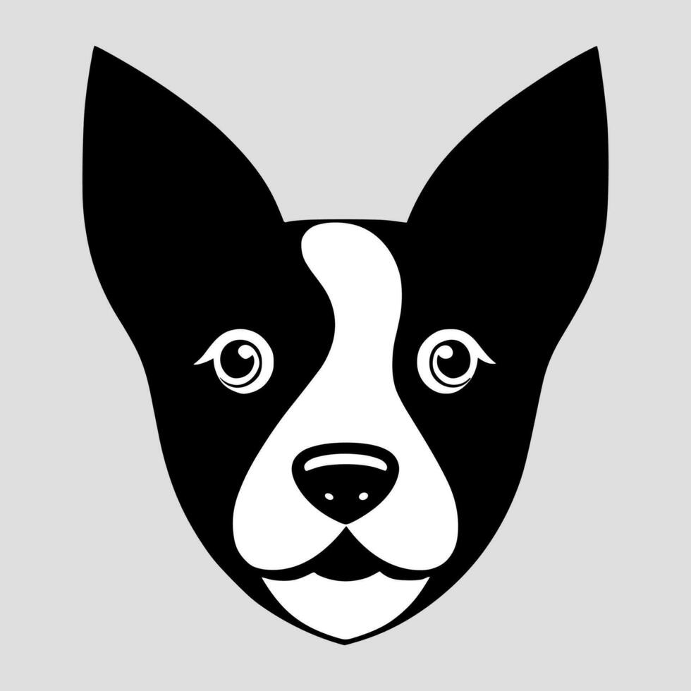 fofa cachorro vetor Preto e branco desenho animado personagem Projeto coleção. branco fundo. animais de estimação, animais.