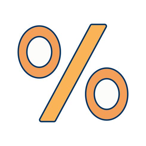 Porcentagem de vetor ícone