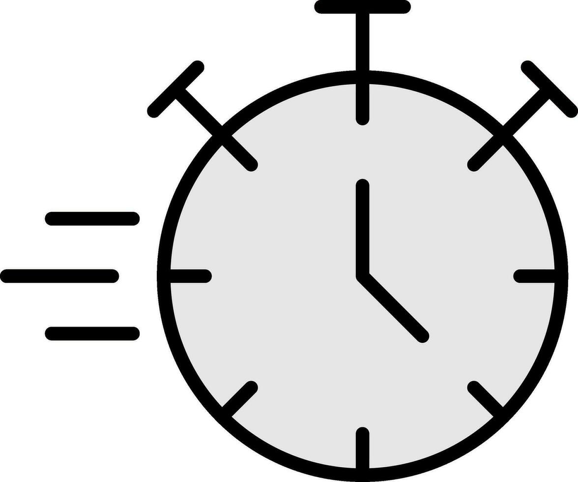 ícone preenchido de linha de cronômetro vetor