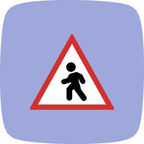 Vector Ícone de travessia de pedestres