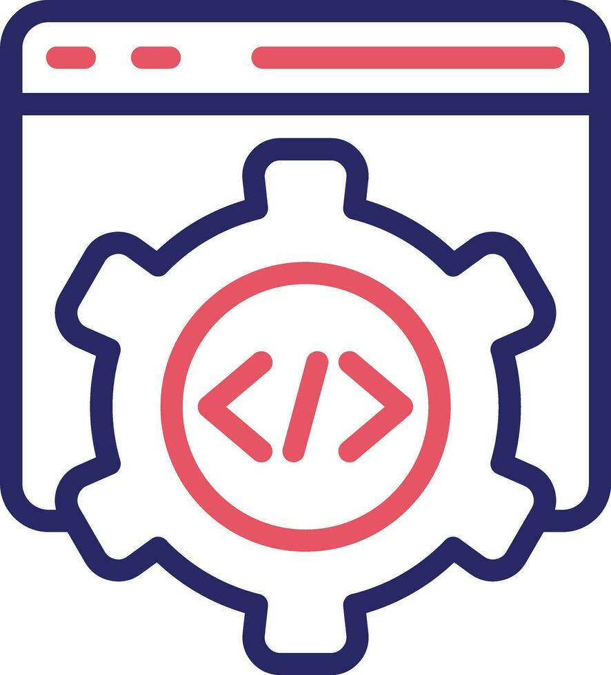 ícone de vetor de programação