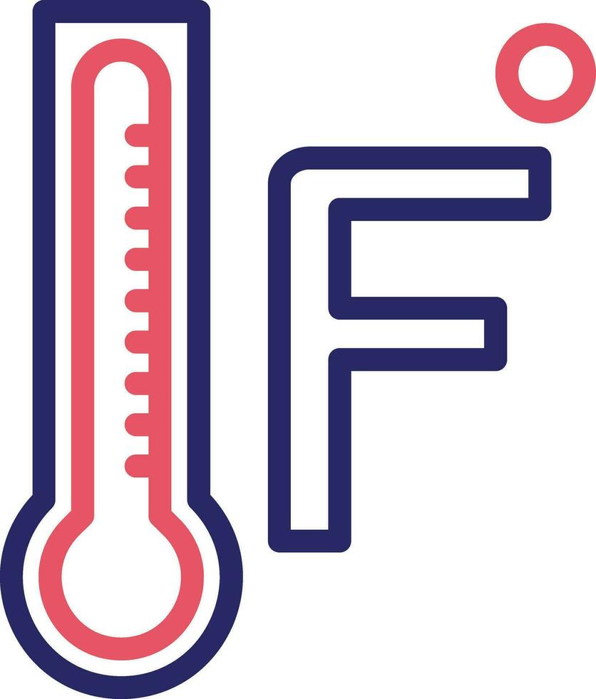 ícone de vetor fahrenheit