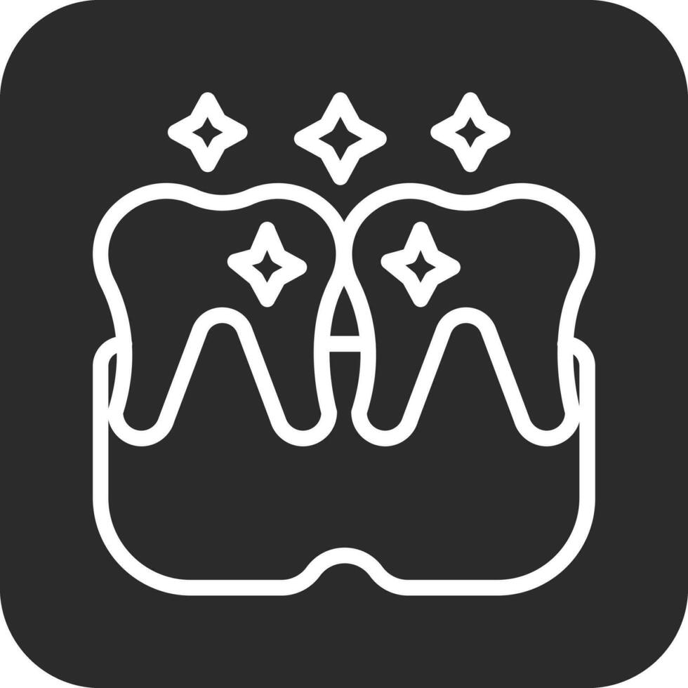 ícone de vetor de dentes