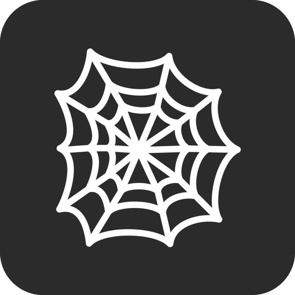 ícone de vetor de teia de aranha