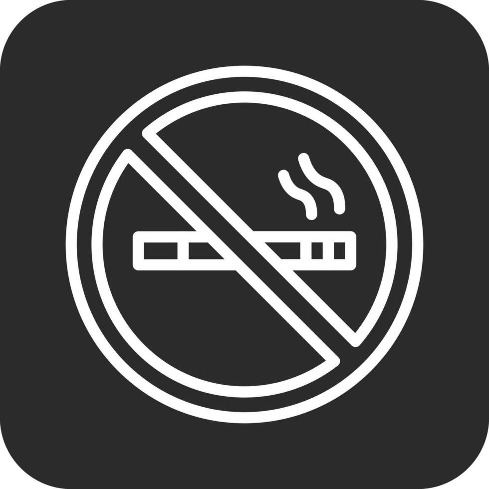 não fumando área vetor ícone