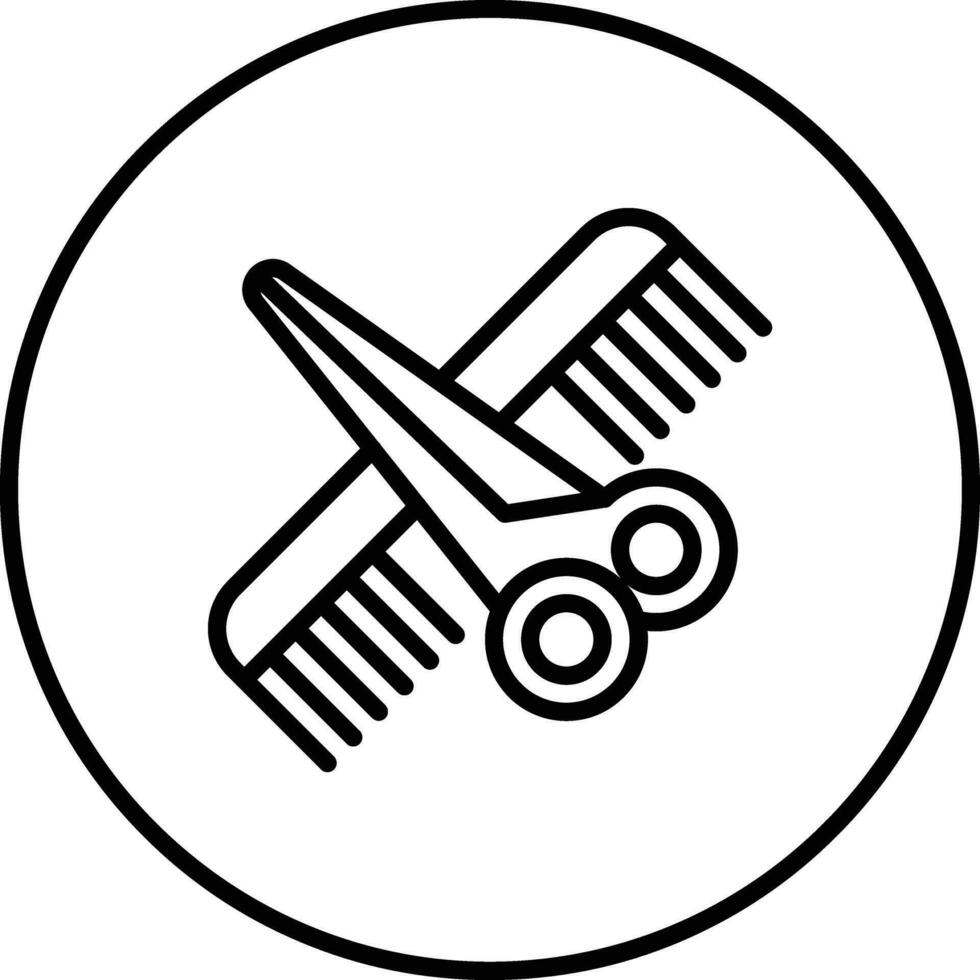 ícone de vetor de barbearia