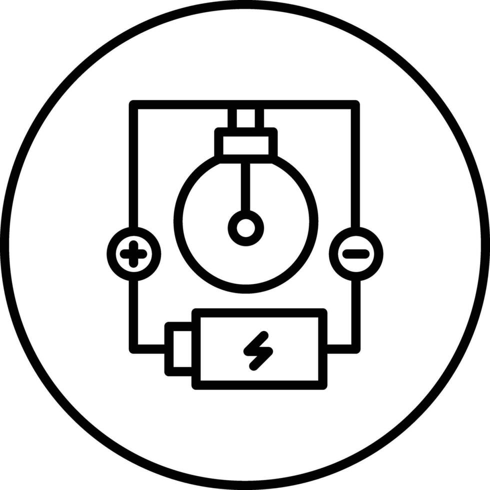 elétrico o circuito vetor ícone