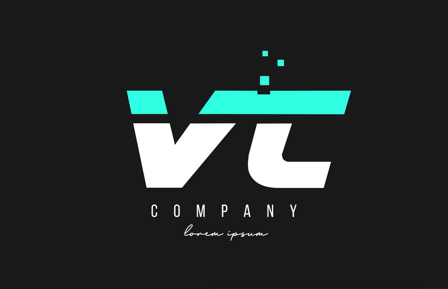 vc vc combinação de logotipo de letra do alfabeto nas cores azul e branco. design de ícones criativos para negócios e empresa vetor