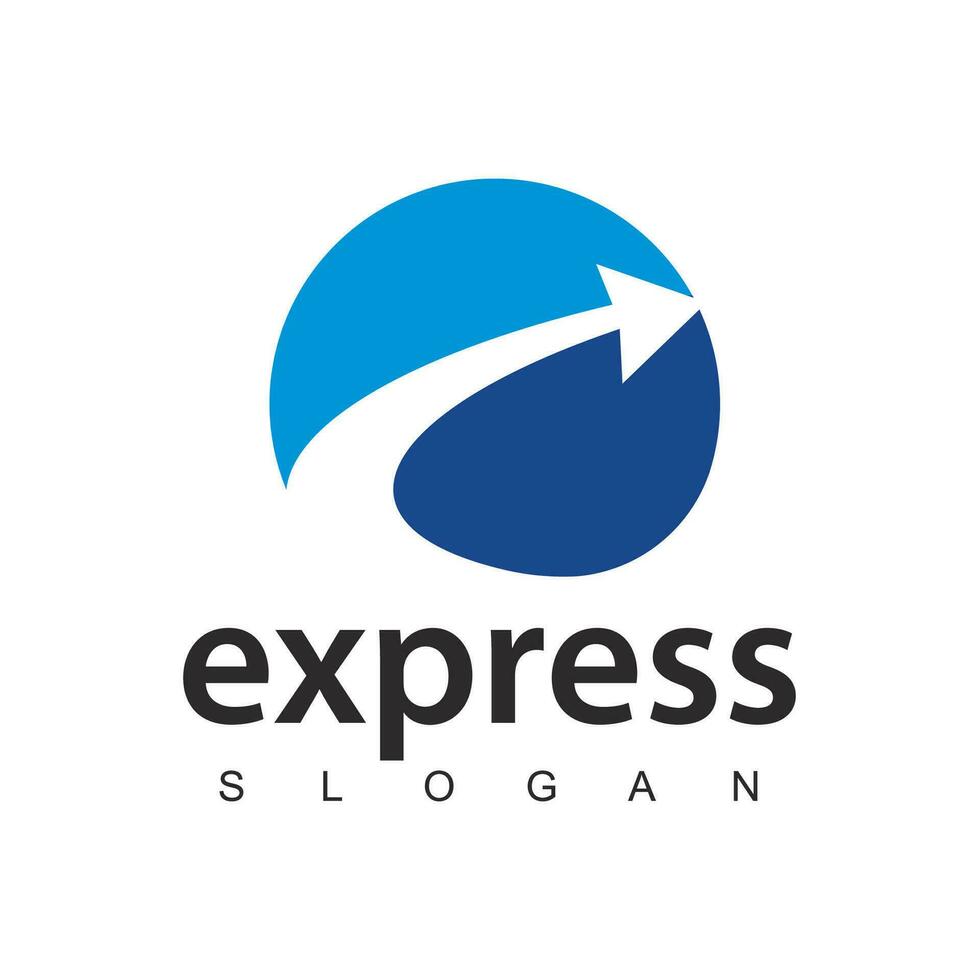 expressar logotipo desenhos vetor, transporte logístico Entrega e Remessa serviço. vetor