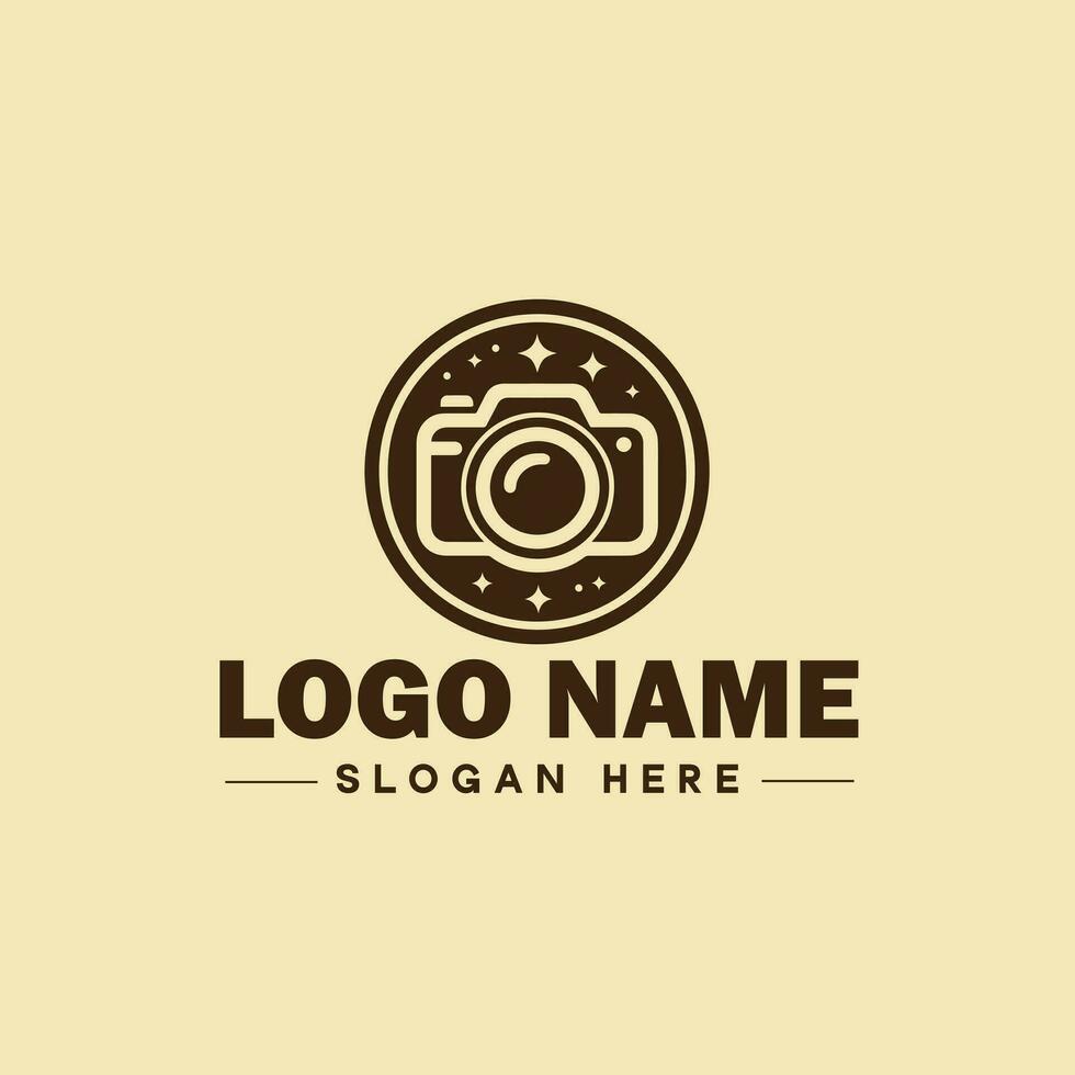 fotografia logotipo ícone estúdio fotógrafo foto companhia marca logótipo moderno logotipo modelo editável vetor