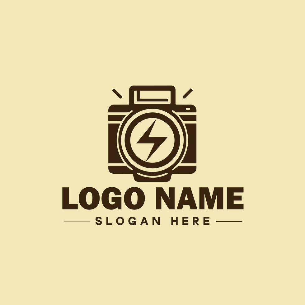 fotografia logotipo ícone estúdio fotógrafo foto companhia marca logótipo moderno logotipo modelo editável vetor