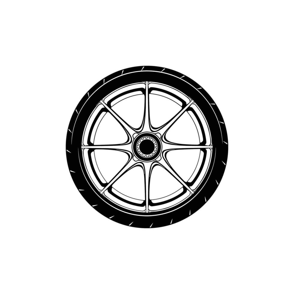 pneu logotipo Projeto. automotivo, carro showroom, carro revendedor logotipo roda Projeto vetor