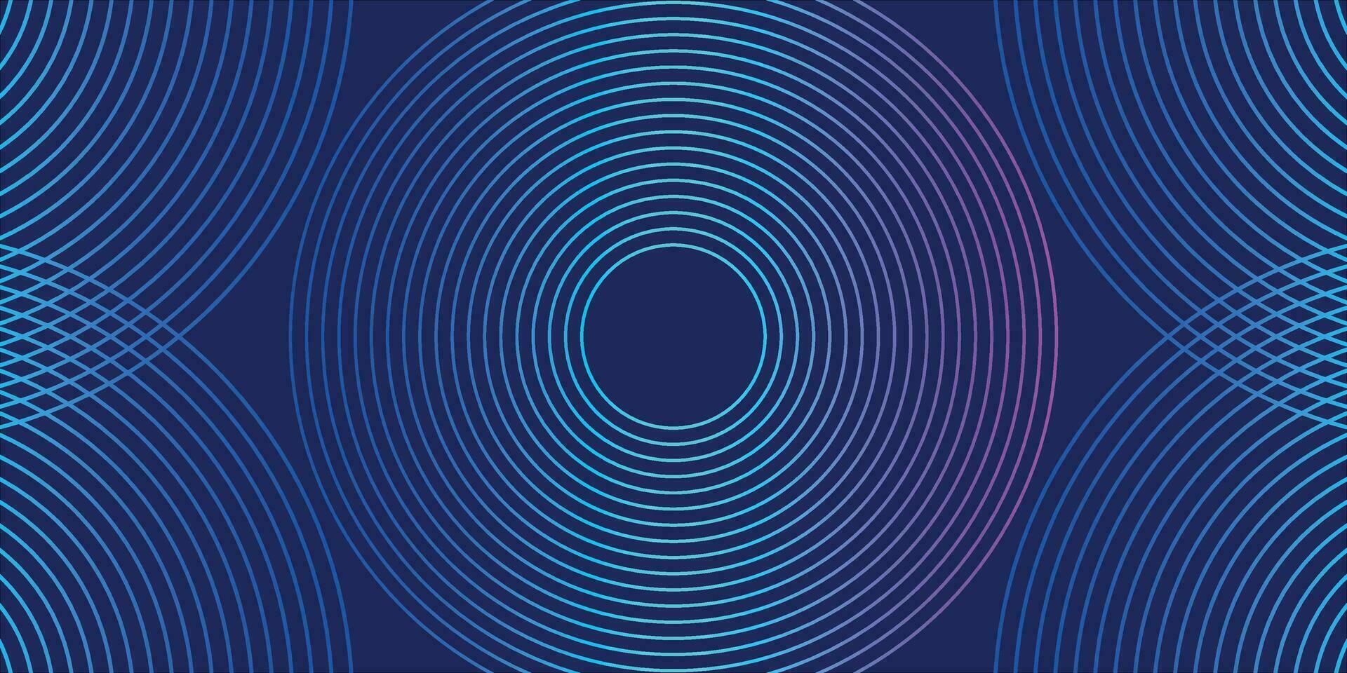 futurista abstrato fundo. geométrico círculo linha Projeto. moderno azul linhas padronizar fundo. azul fundo vetor