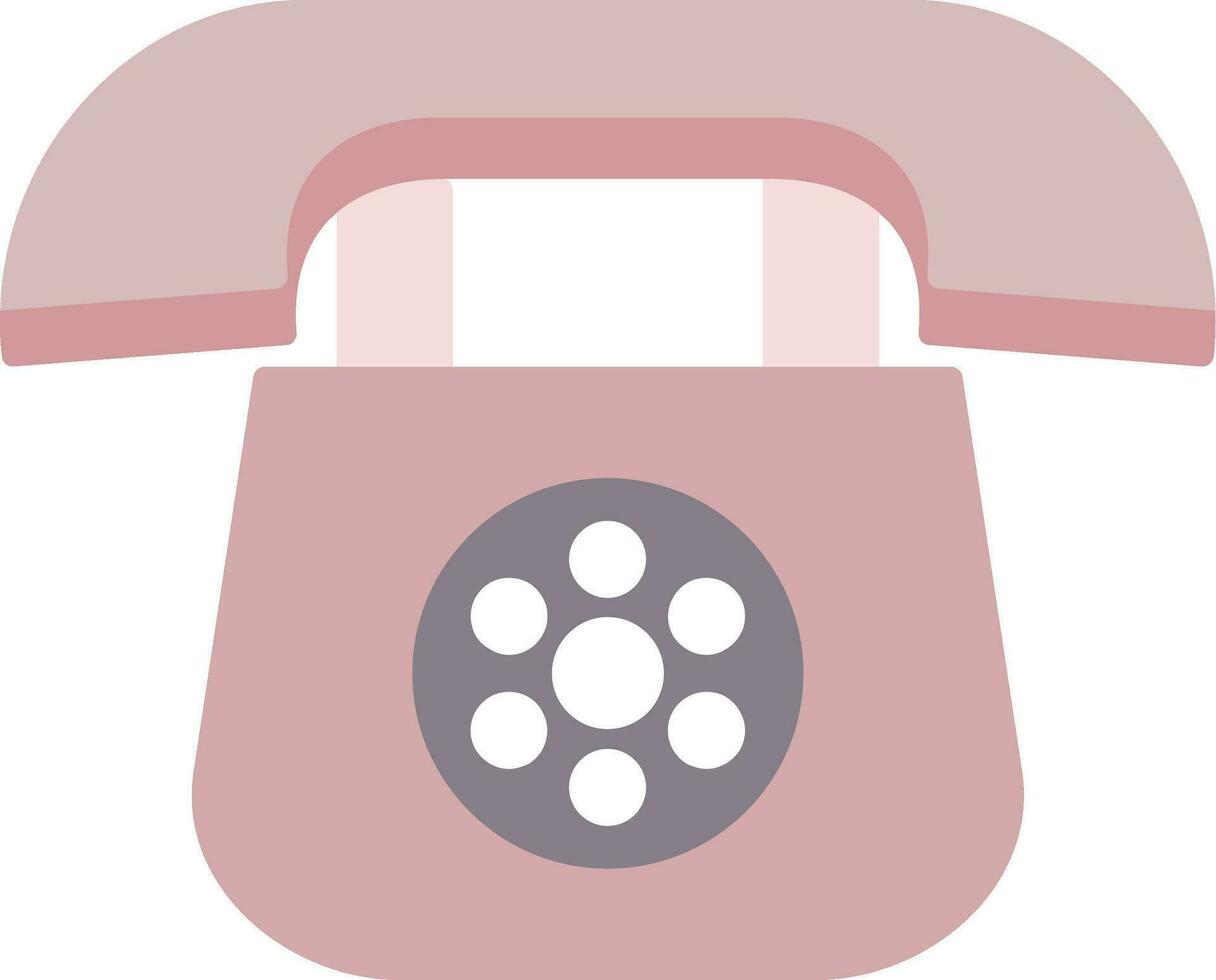 ícone plano de telefone vetor