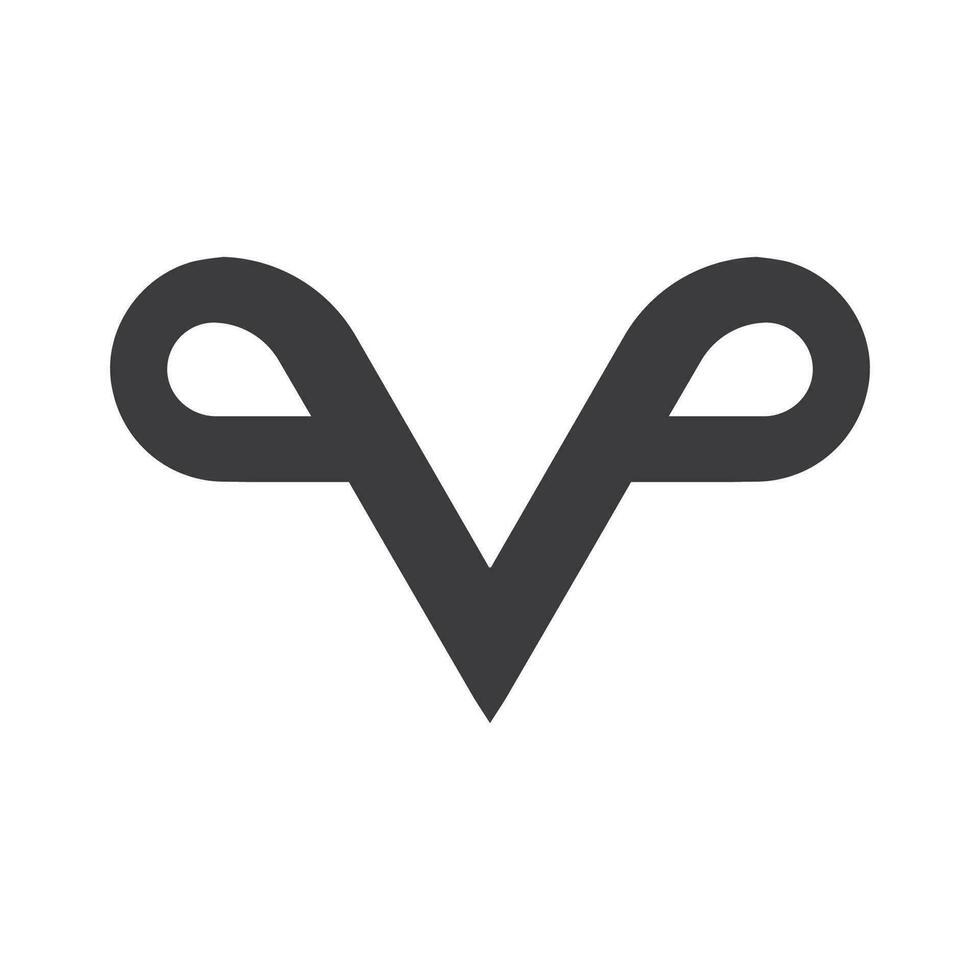 inicial carta vp logotipo ou pv logotipo vetor Projeto modelo