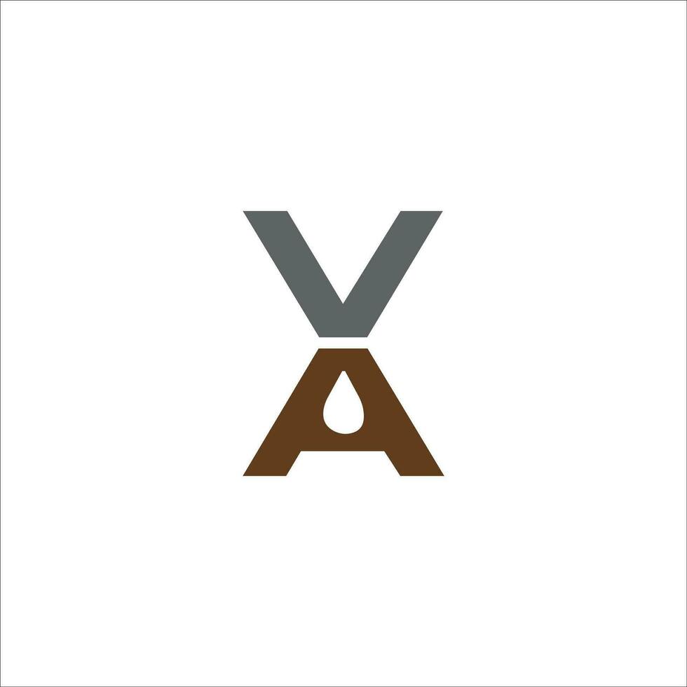 inicial carta va logotipo ou av logotipo vetor Projeto modelo