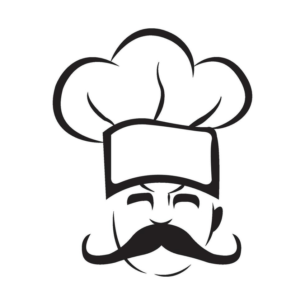 chefe de cozinha ícone logotipo vetor Projeto modelo