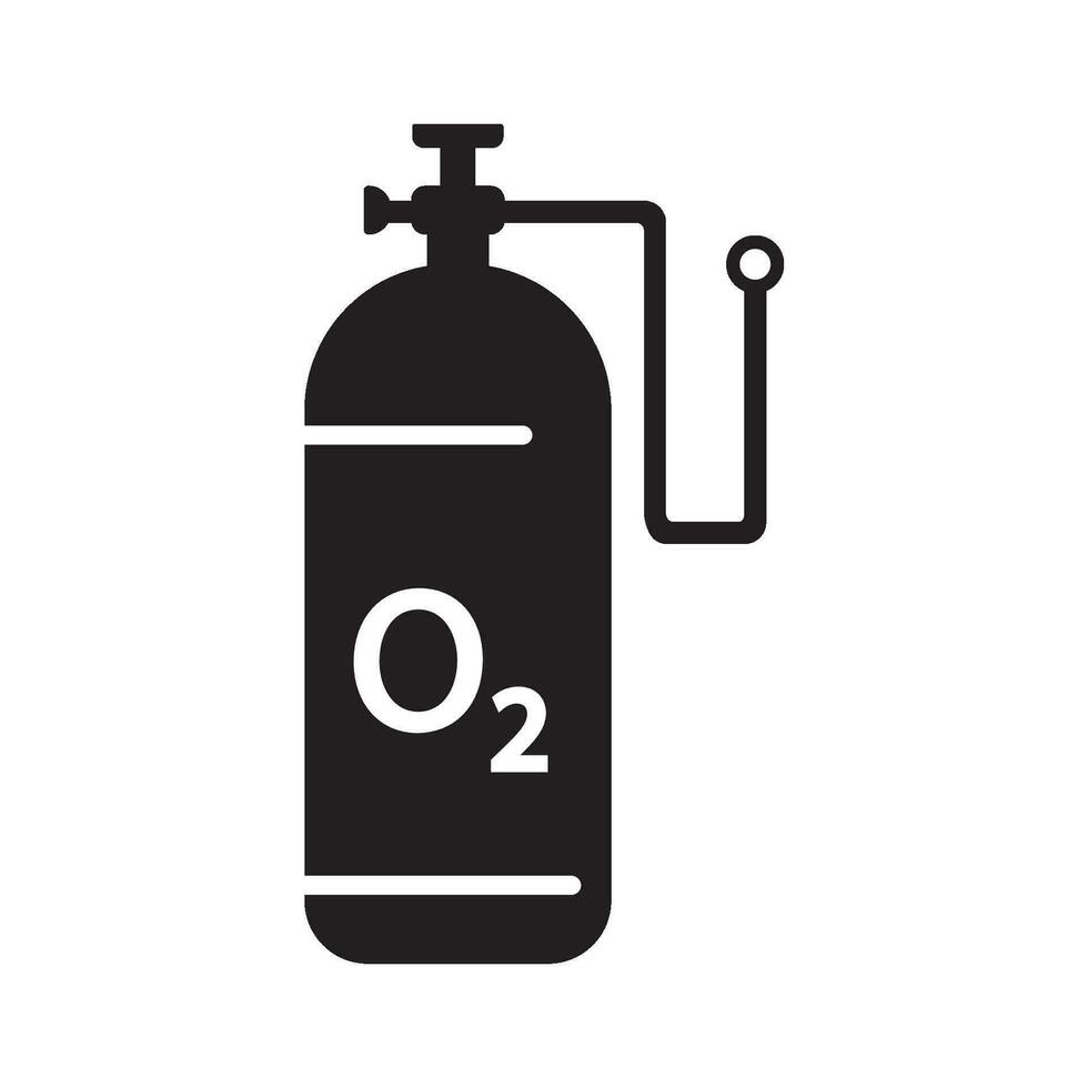 oxigênio tubo ícone logotipo vetor Projeto modelo