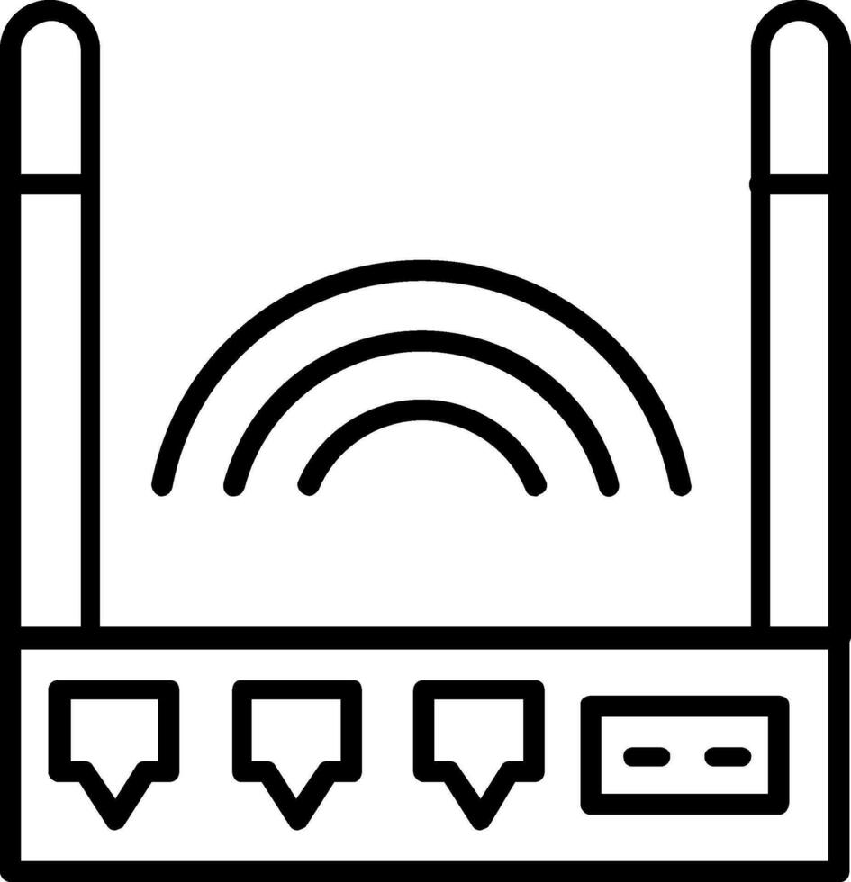 ícone do vetor do roteador