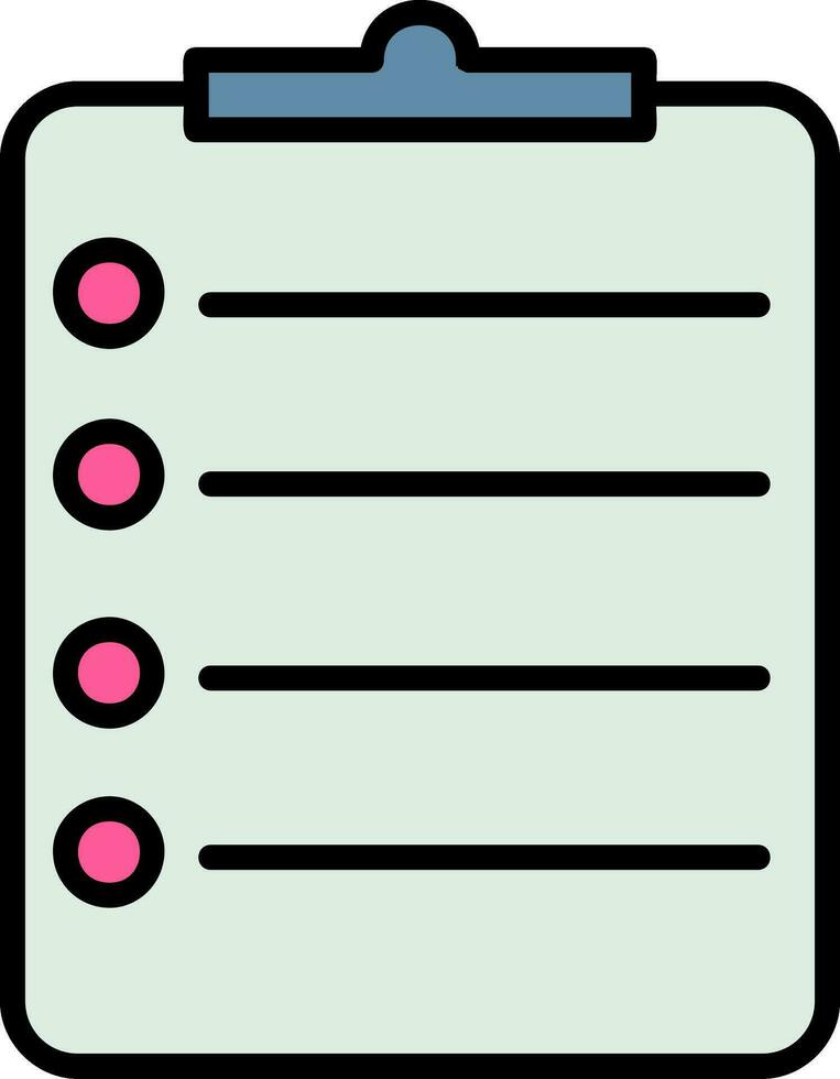 ícone de vetor de bloco de notas