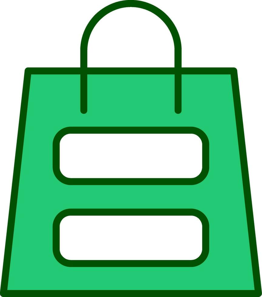 ícone de vetor de sacola de compras