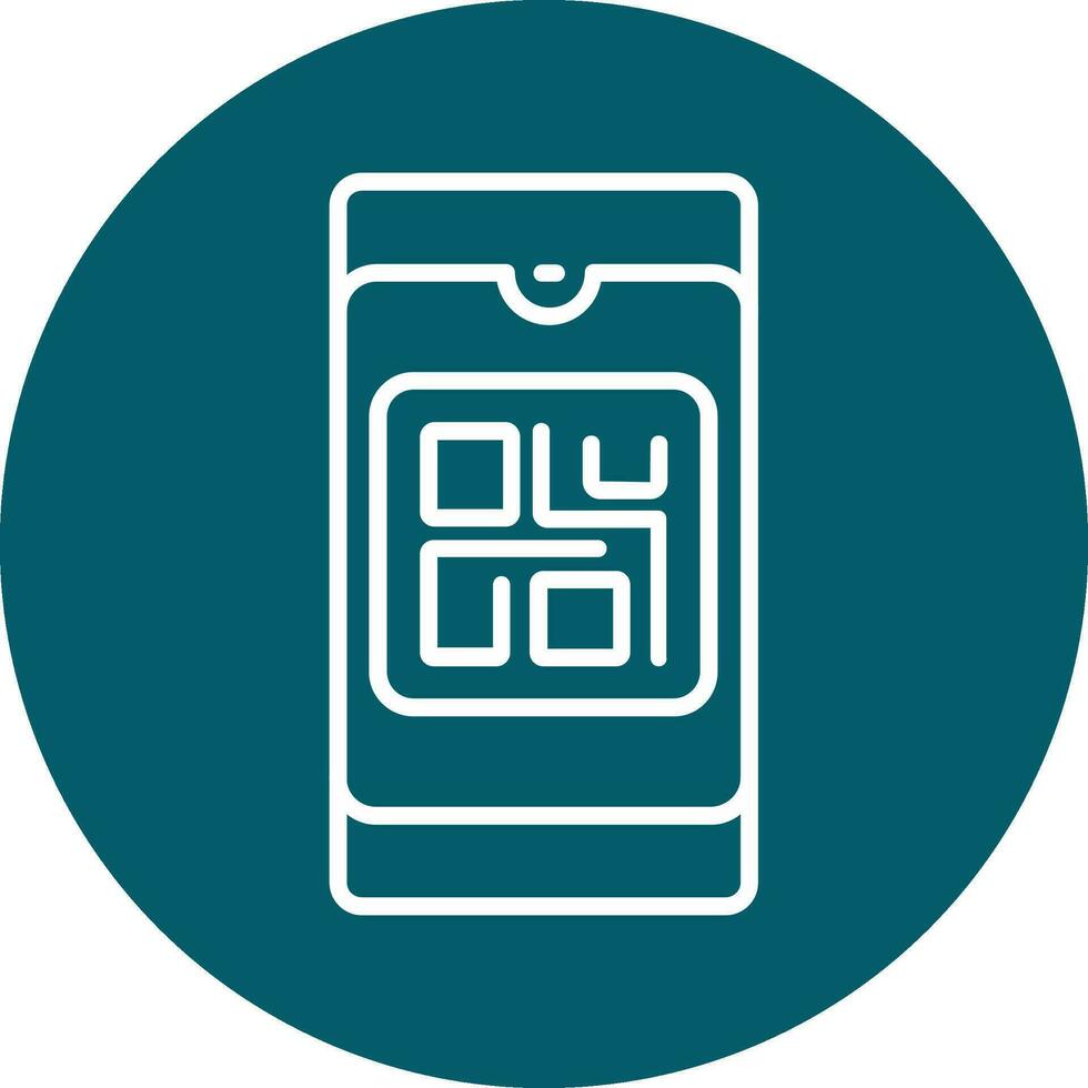 ícone de vetor de código qr