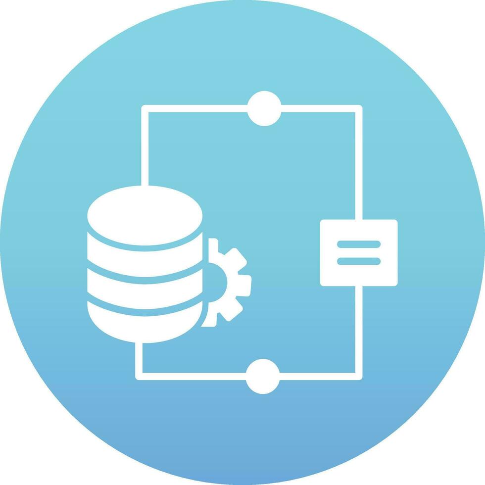 ícone de vetor de integração de dados