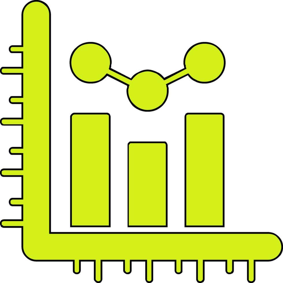 ícone de vetor de gráfico de barras