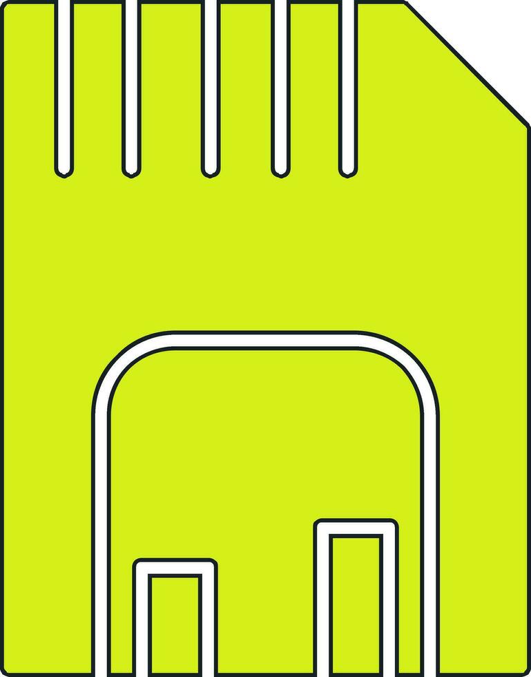 ícone de vetor de cartão de memória