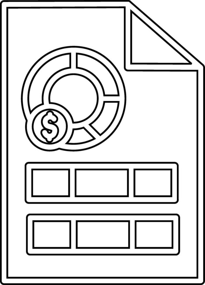 ícone de vetor de diagrama