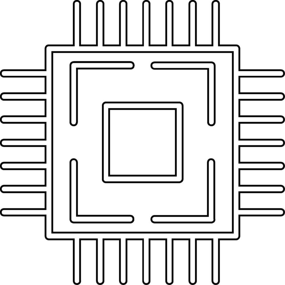 ícone de vetor de processador